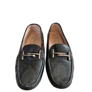 TOD'S Women's Gommino Double-T Leather Driving Loafers